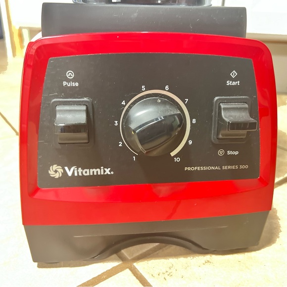 Vitamix Red and Black Professional Blender - Picture 2 of 11